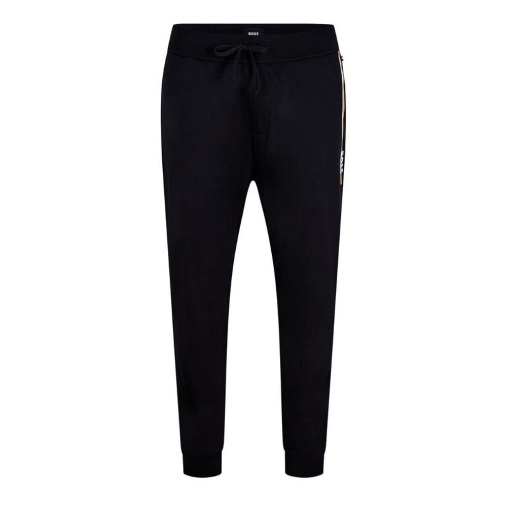 Boss Mens Side Stripe Regular Sweatpants / Black